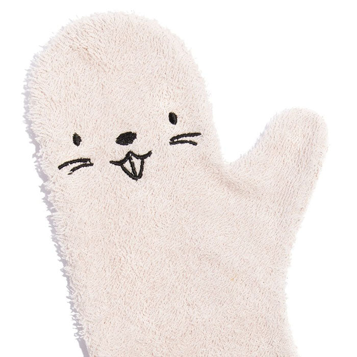 Baby Shower Glove Bever lichtroze Hippykids